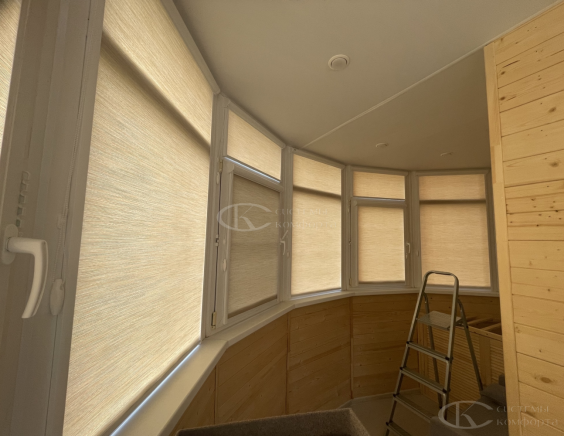 Портфолио Жалюзи на пластиковые окна без сверления