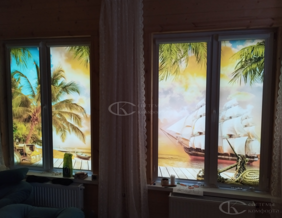 Портфолио Жалюзи на пластиковые окна без сверления