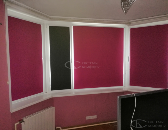 Портфолио Жалюзи на пластиковые окна без сверления