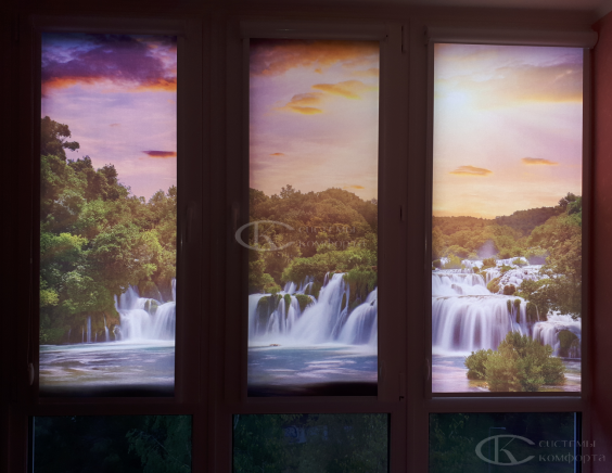 Портфолио Жалюзи на пластиковые окна без сверления