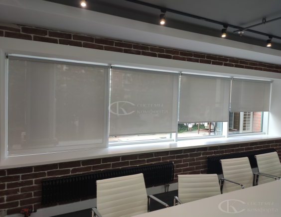 Портфолио Жалюзи на пластиковые окна без сверления