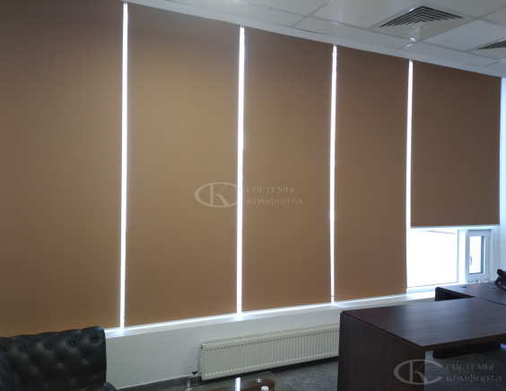 Портфолио Жалюзи на пластиковые окна без сверления