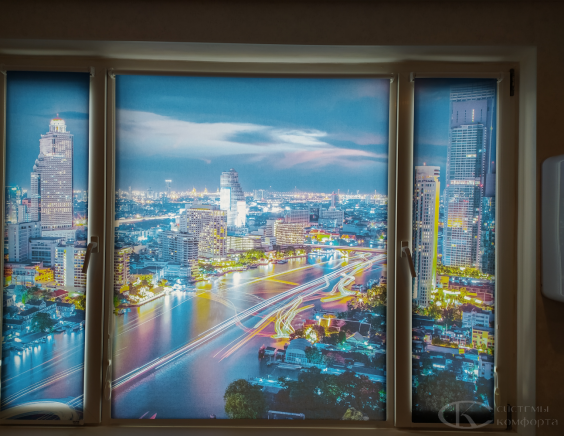 Портфолио Жалюзи на пластиковые окна без сверления