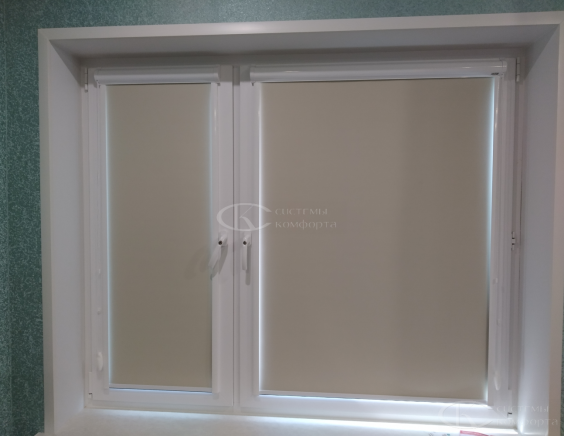 Портфолио Жалюзи на пластиковые окна без сверления