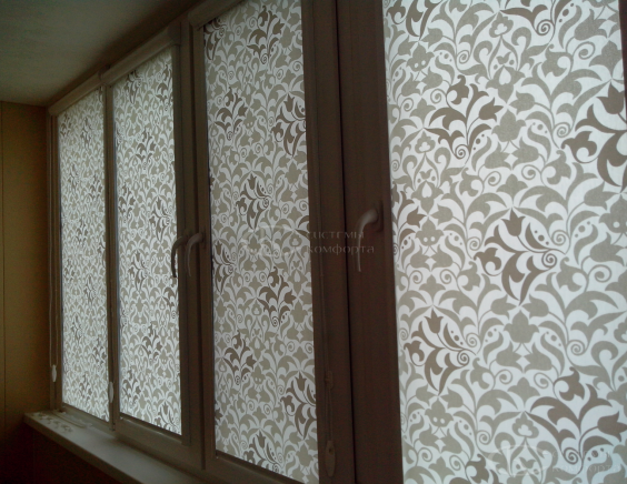 Портфолио Жалюзи на пластиковые окна без сверления