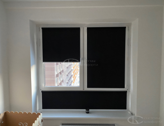 Портфолио Жалюзи на пластиковые окна без сверления