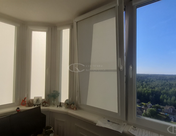 Портфолио Жалюзи на пластиковые окна без сверления