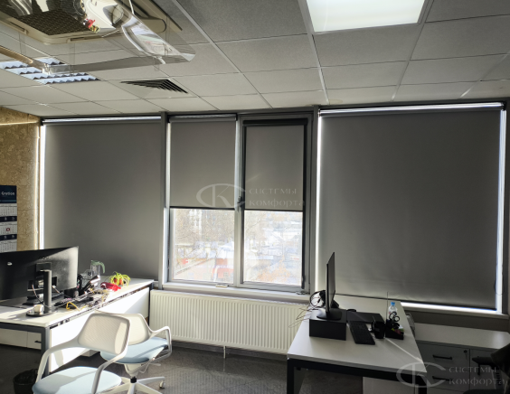 Портфолио Жалюзи на пластиковые окна без сверления