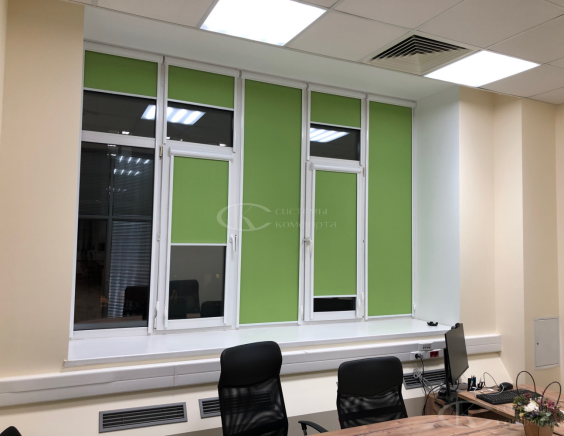 Портфолио Жалюзи на пластиковые окна без сверления