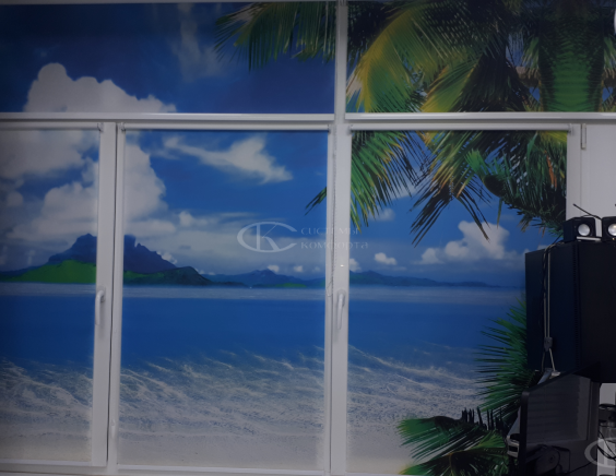 Портфолио Жалюзи на пластиковые окна без сверления