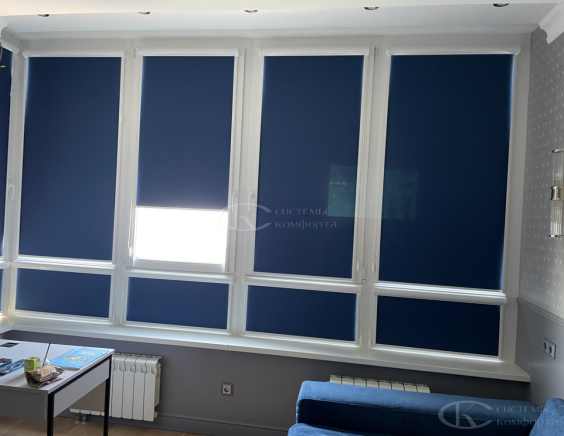 Портфолио Жалюзи на пластиковые окна без сверления