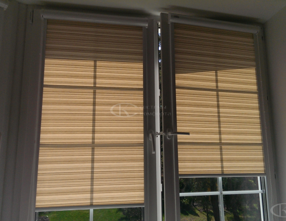 Портфолио Жалюзи на пластиковые окна без сверления