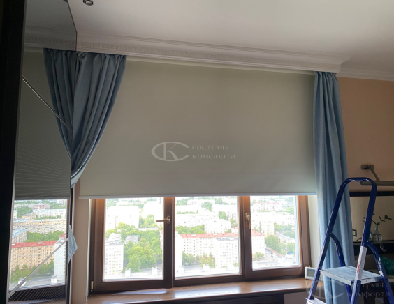 Портфолио Жалюзи на пластиковые окна без сверления