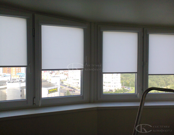 Портфолио Жалюзи на пластиковые окна без сверления