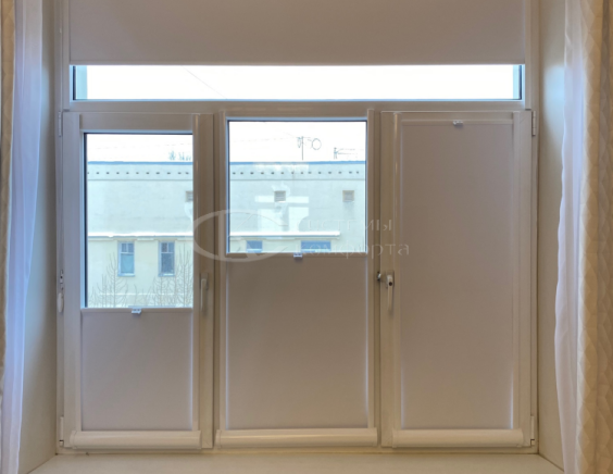 Портфолио Жалюзи на пластиковые окна без сверления